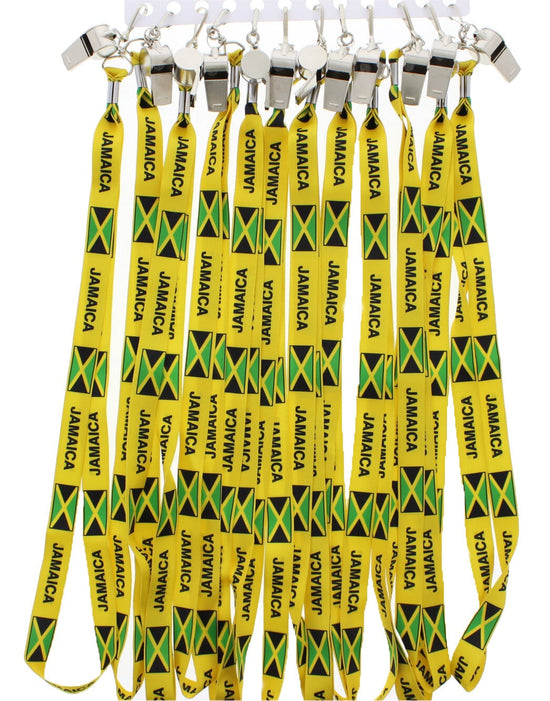 Metal Whistle on Jamaica Lanyard