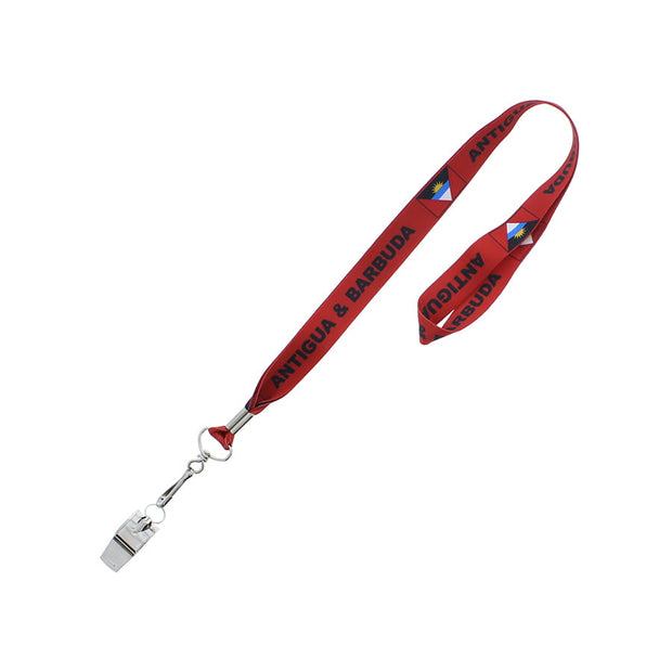 Metal Whistle on Antigua & Barbuda Lanyard