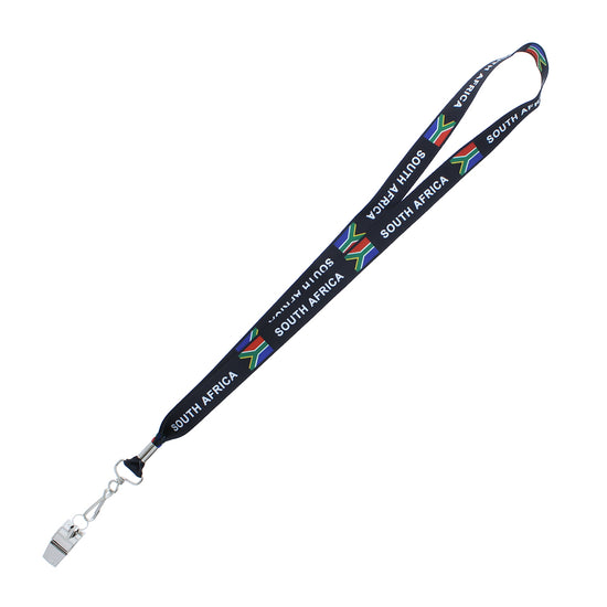 Metal Whistle on South Africa Lanyard