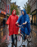 Assorted Waterproof Vinyl Hooded Reusable Lightweight Poncho