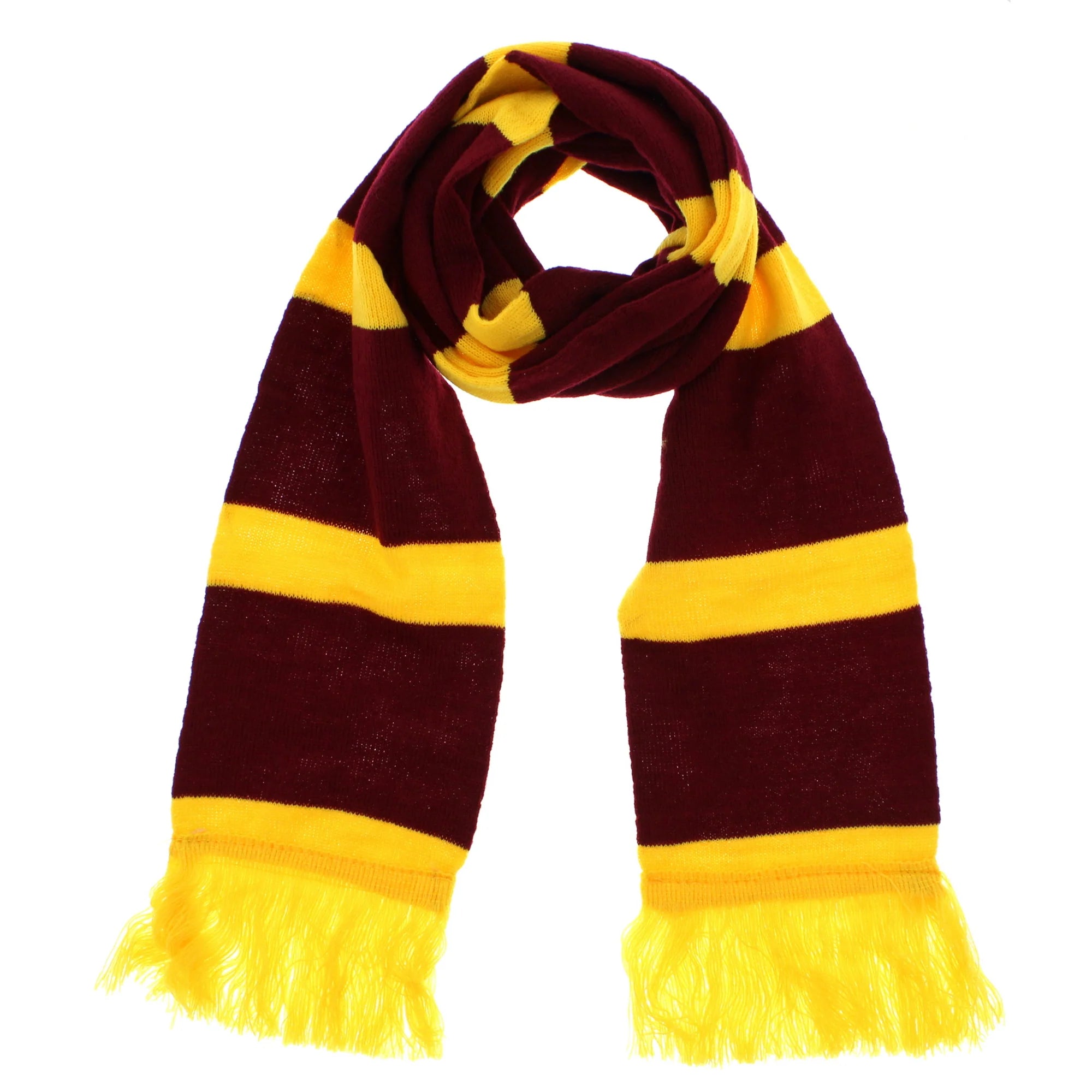 Striped Scarf with Tassels