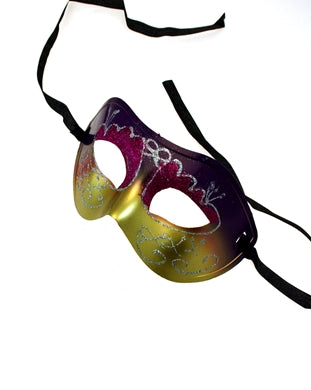 Purple Gold Gradient Glitter Eye Masks