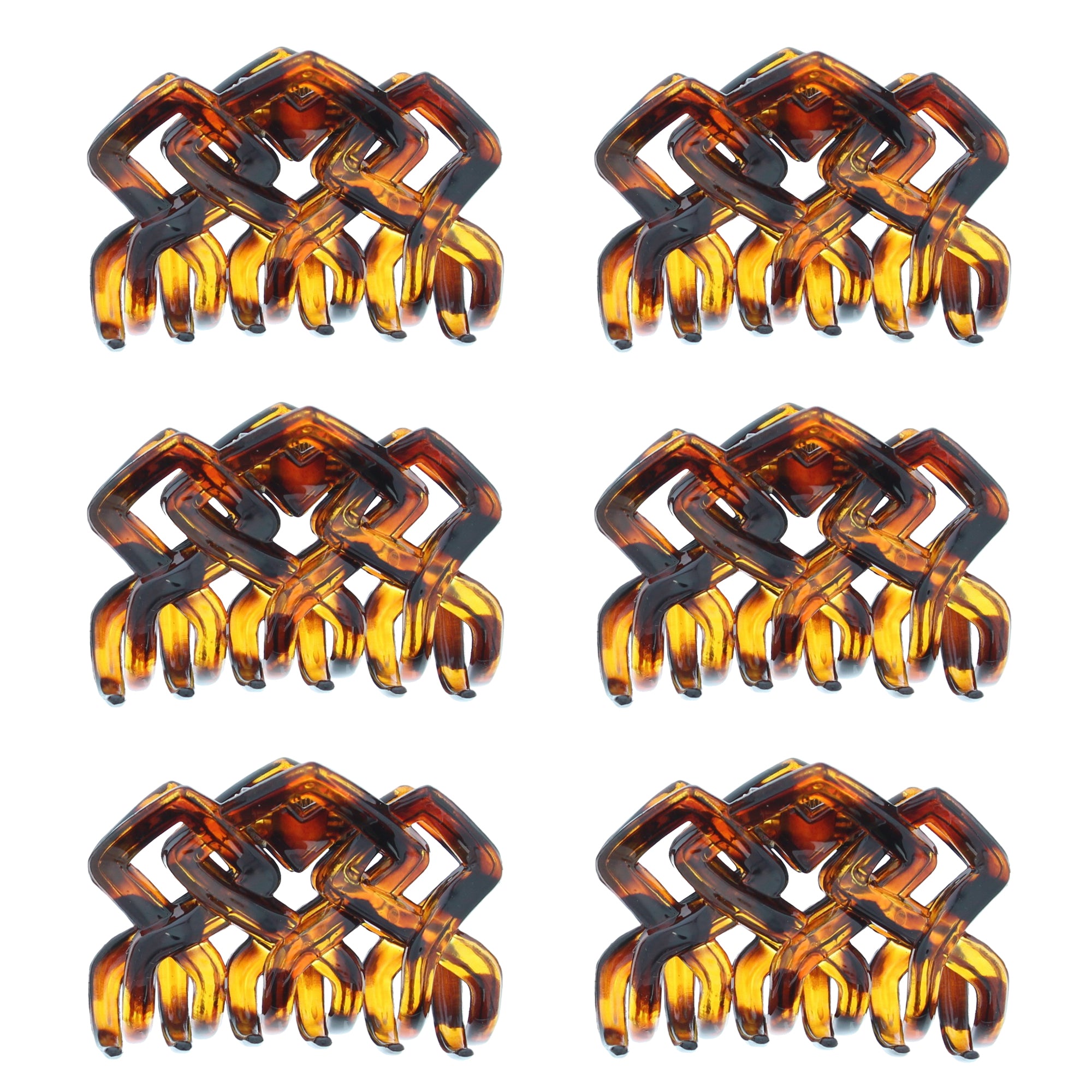 8cm Criss Cross Hair Claw Clips