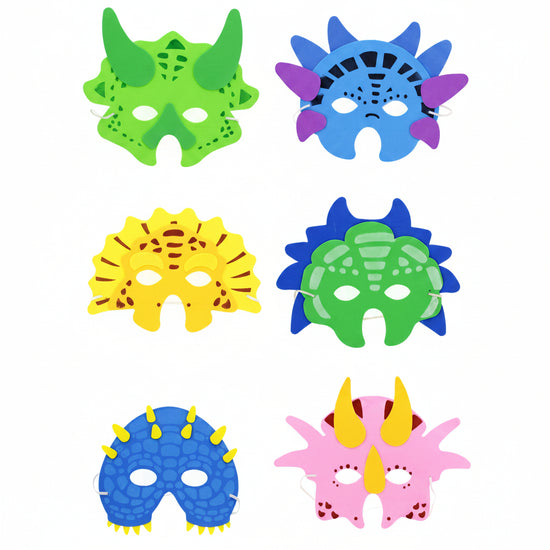 Assorted Children's Dinosaur Foam Masks