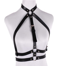 PU Leather Bra & Waist Harness