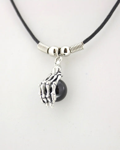 Assorted Skeleton Hand with Ball Thong Necklace