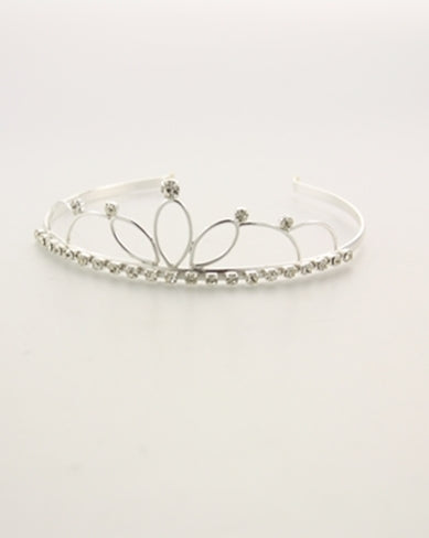 Diamante Floral Tiara