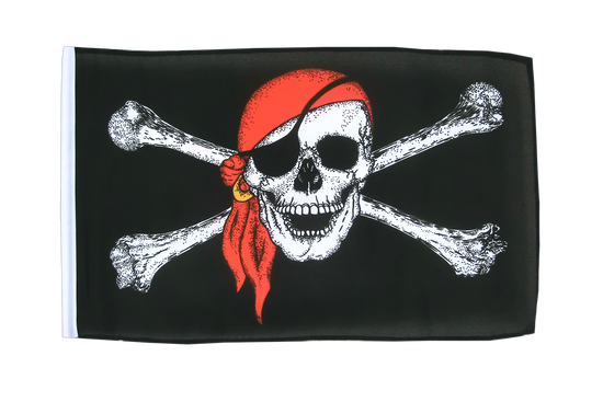 5 x 3 Feet Jolly Roger Pirate Skull Flag with Brass Eyelets