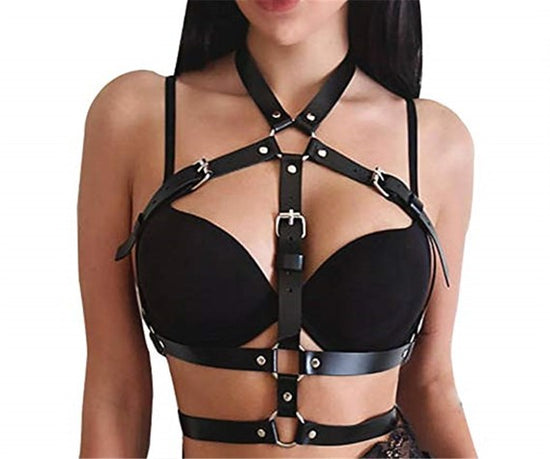 PU Leather Body Star Harness