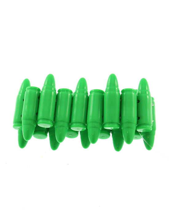 Plastic Neon Bullet Bracelet