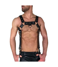 PU Leather Body Suspender Belt