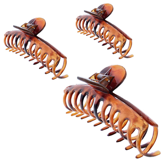 11cm Tortoiseshell Barrel Hair Claw Clips