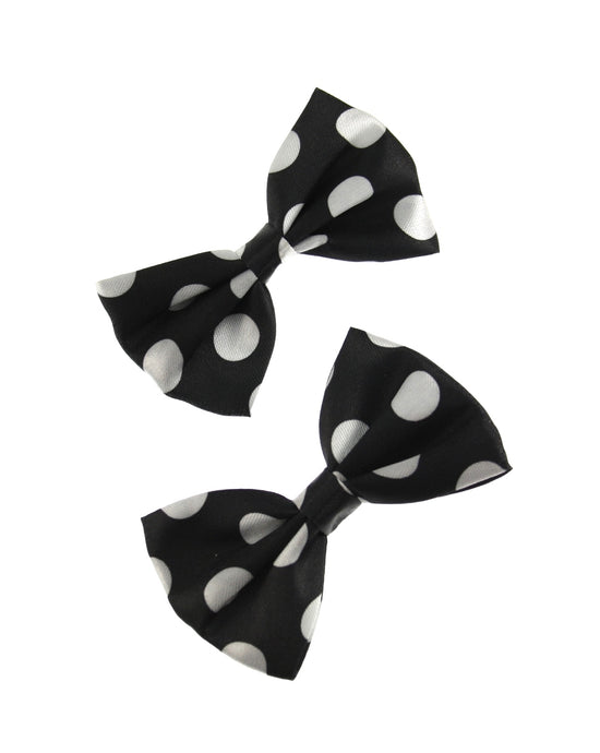 Small Polka Dot Bow On crocodile clip