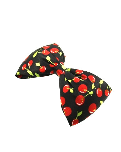 Large Cherry Bow on Concord Clip