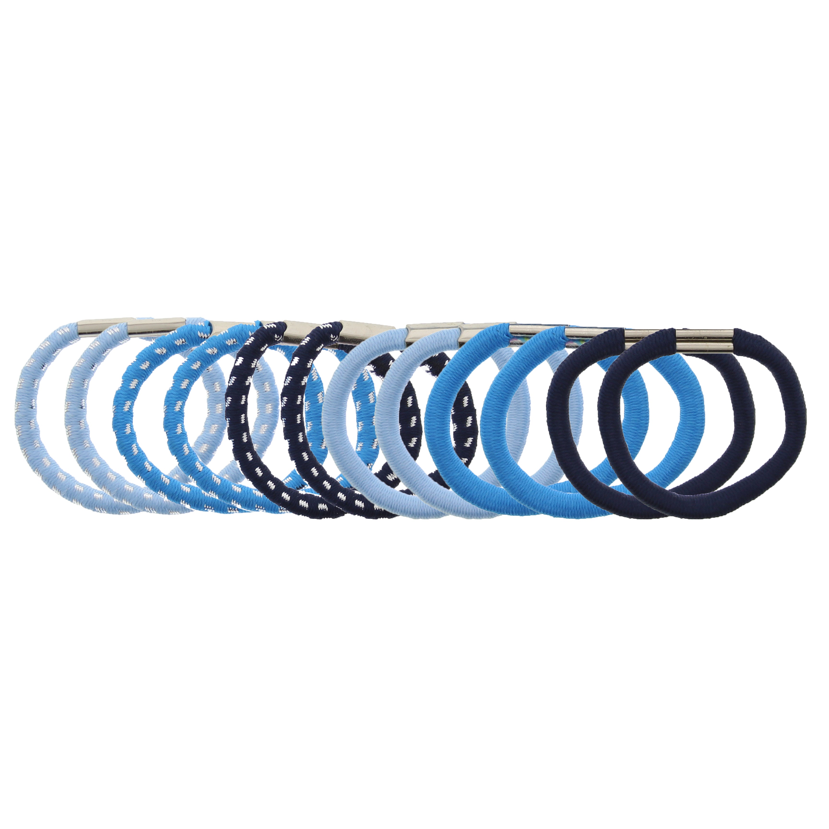 Card of 12 Shaded & Patterned Elastics