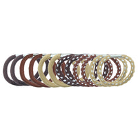 Card of 12 Shaded & Patterned Elastics