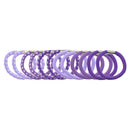 Card of 12 Shaded & Patterned Elastics