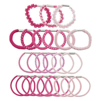 Hair Elastics Black / White mix 24pcs / Card