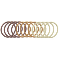 Card of 12 Metal Free Hair Elastics