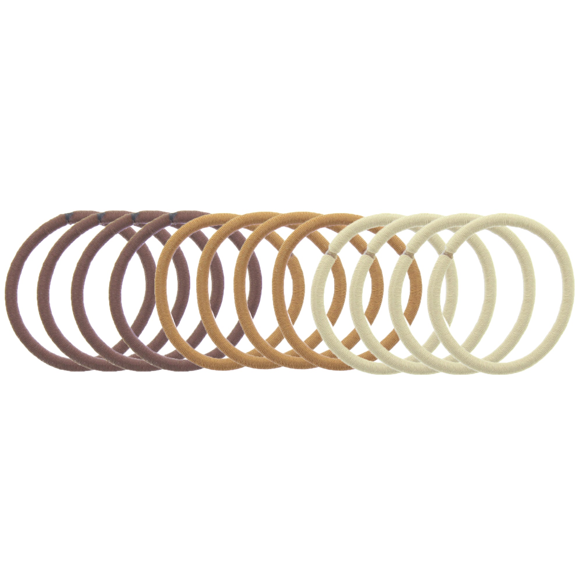 Card of 12 Metal Free Hair Elastics