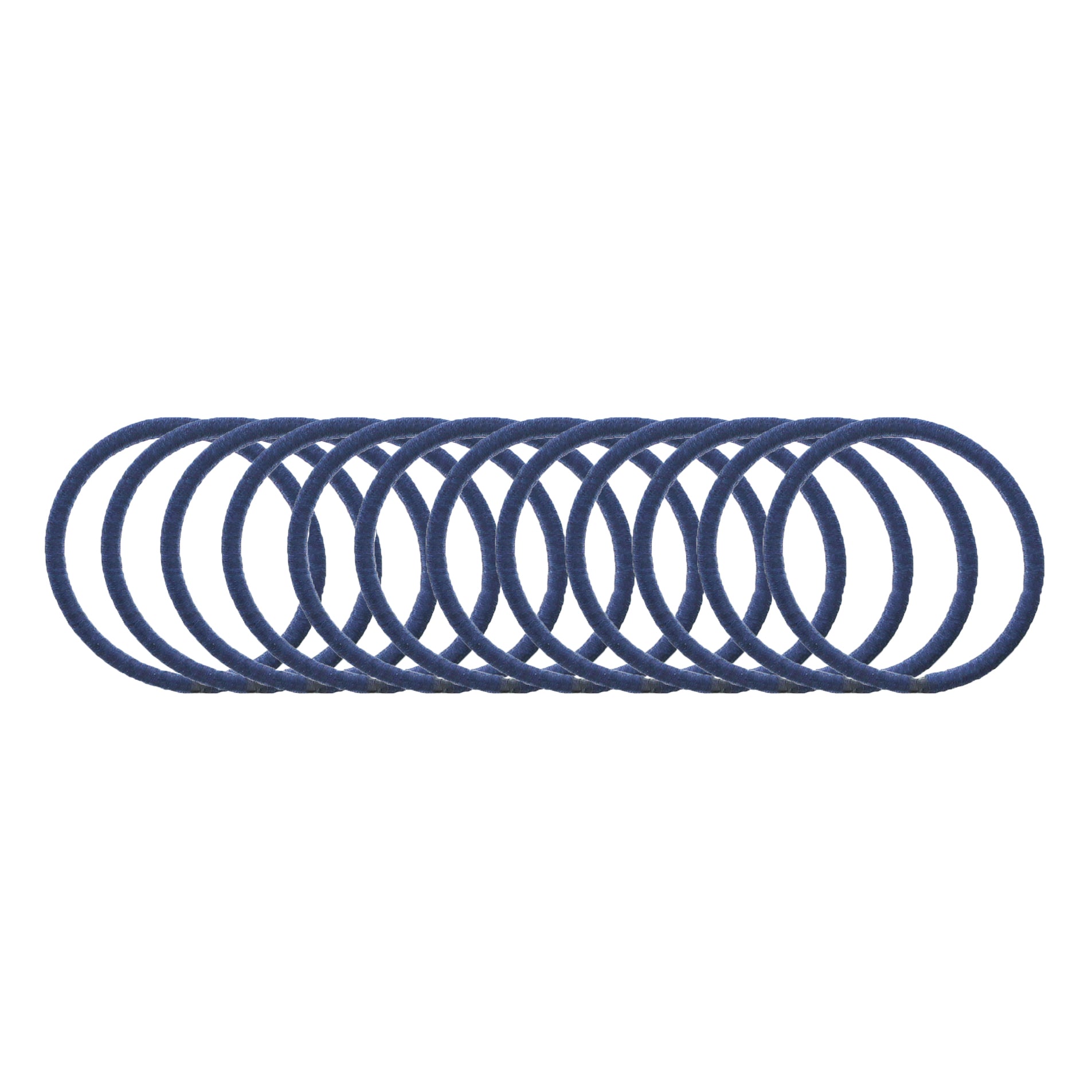 Card of 12 Metal Free Hair Elastics