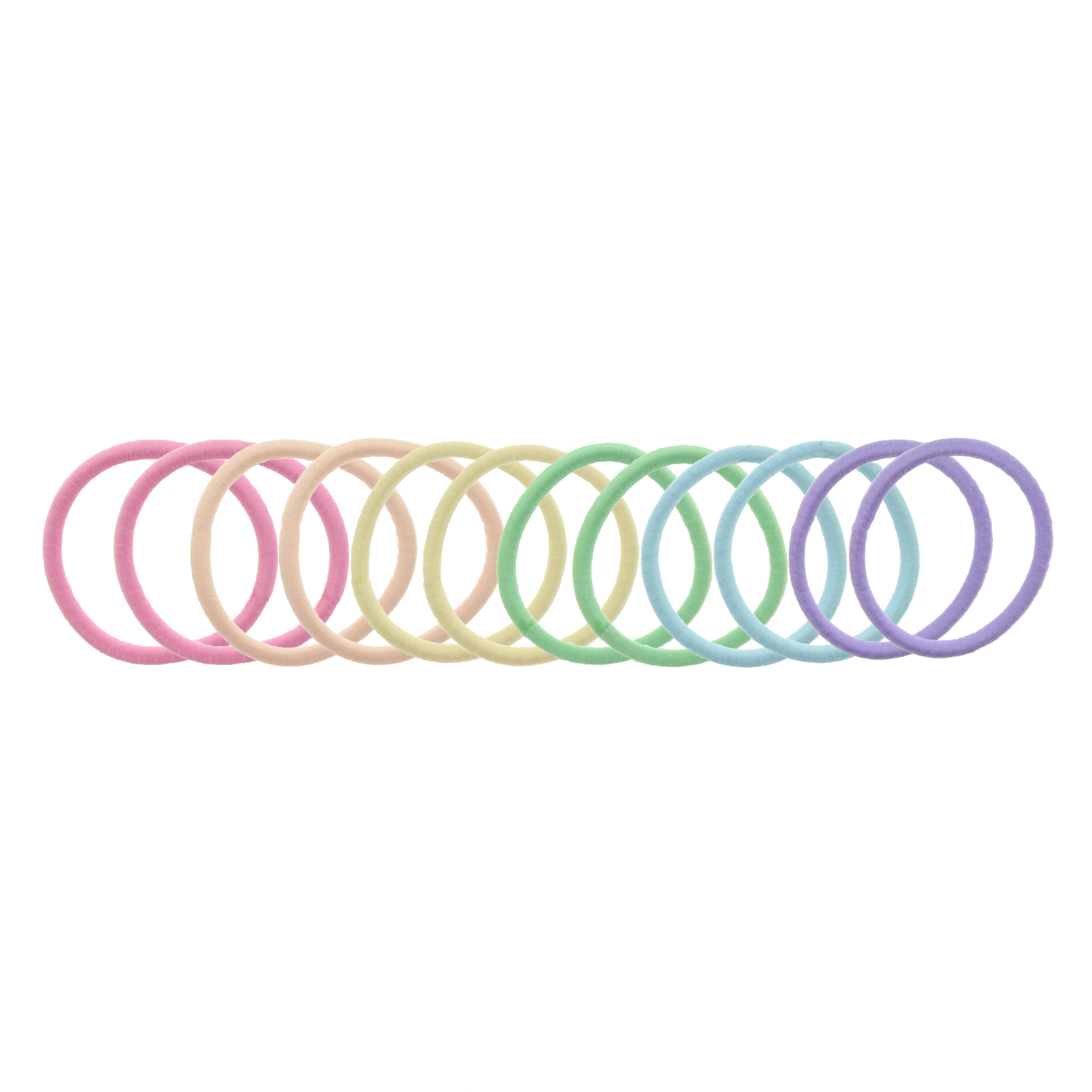 Card of 12 Metal Free Hair Elastics