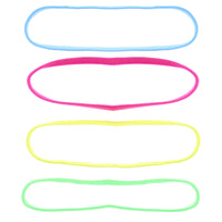 4 on a Card Metal Free Head Elastics