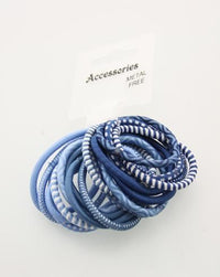 Metal Free Hair Elastics Mix 18pcs/card