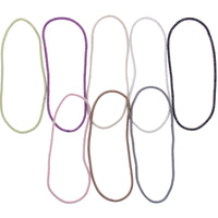 8 on a Card Thin Assorted Metal Free Head Elastics