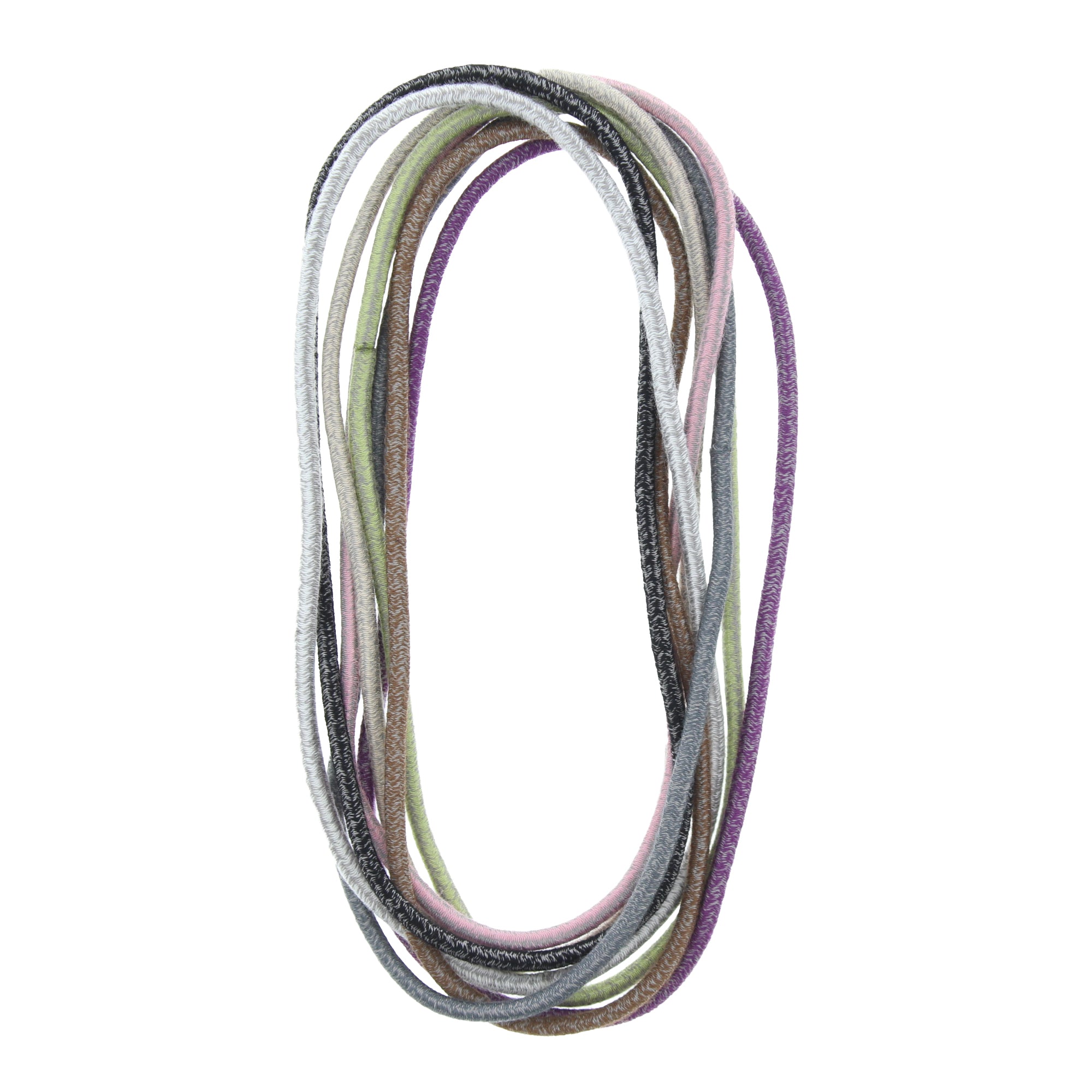 8 on a Card Thin Assorted Metal Free Head Elastics