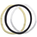 Card of 3 Glitter Metal Free Head Elastics