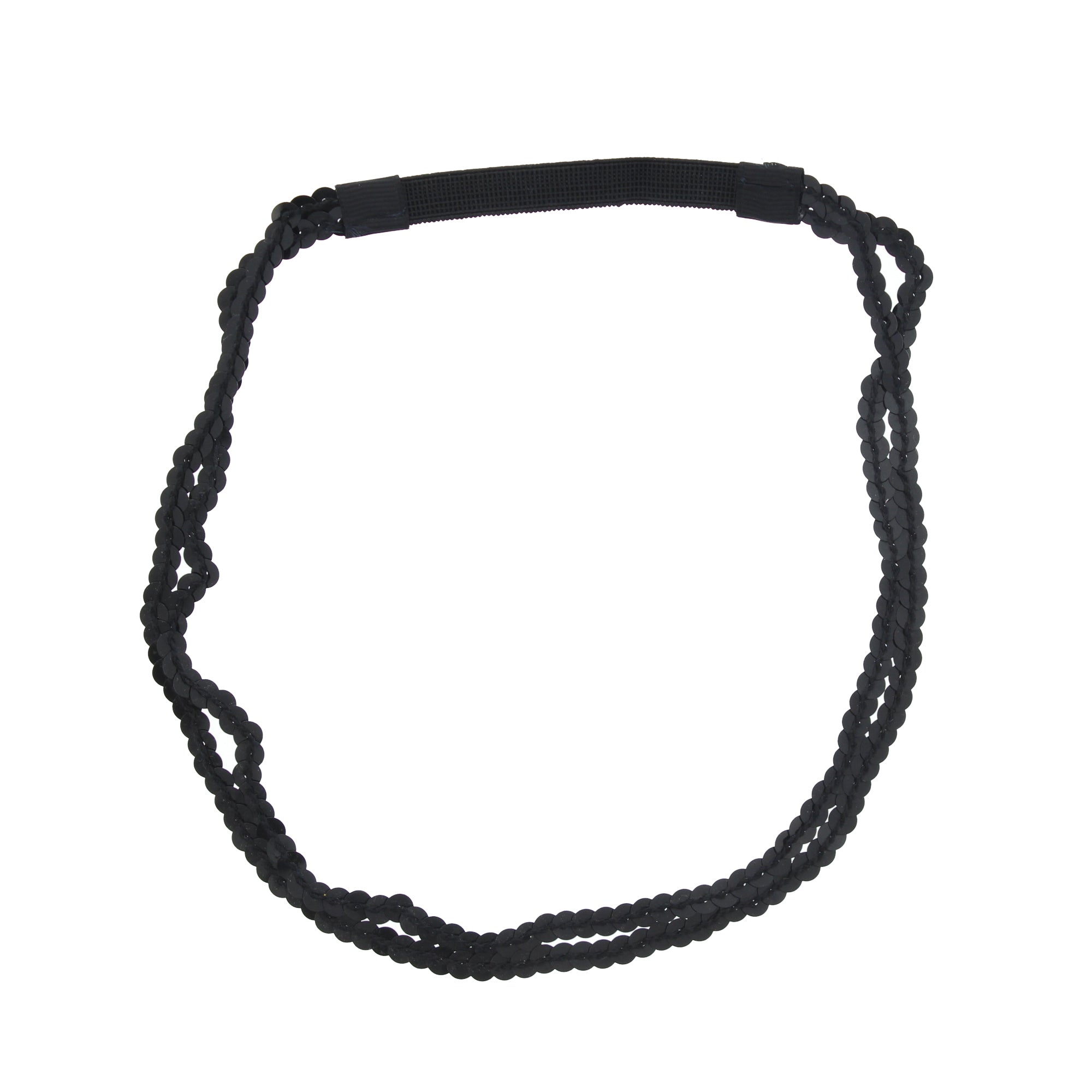 Metal Free Sequins Head Elastic