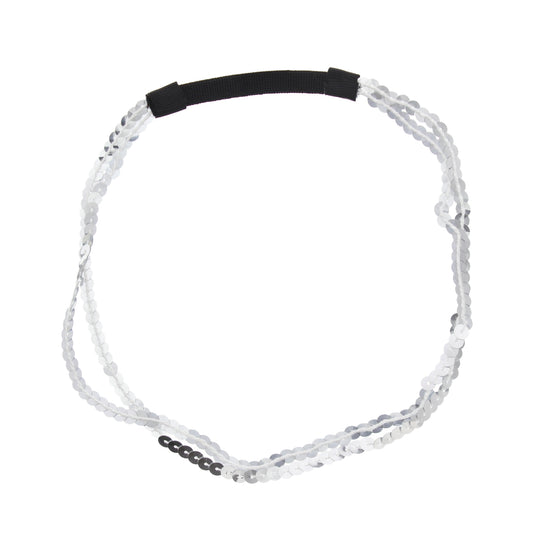 Metal Free Sequins Head Elastic