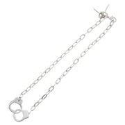 Silver Handcuff Necklace with Keys