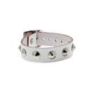 1-Row Studded PU Leather Bracelet with Buckle