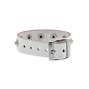 1-Row Studded PU Leather Bracelet with Buckle