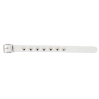 1-Row Studded PU Leather Bracelet with Buckle