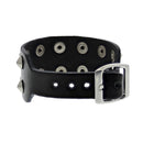 2-Row Studded PU Bracelet with Buckle