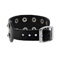 2-Row Studded PU Bracelet with Buckle