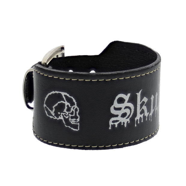 Skull Dripping Black PU Bracelet