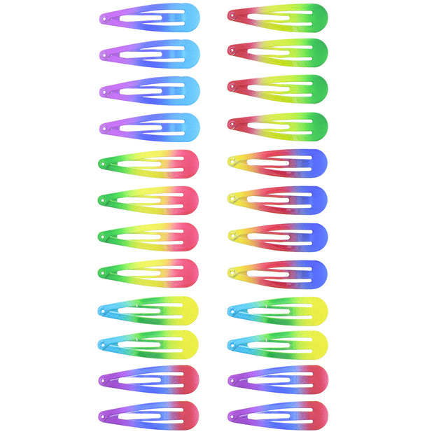 24 on a Card Rainbow Shaded Metal Snapclips