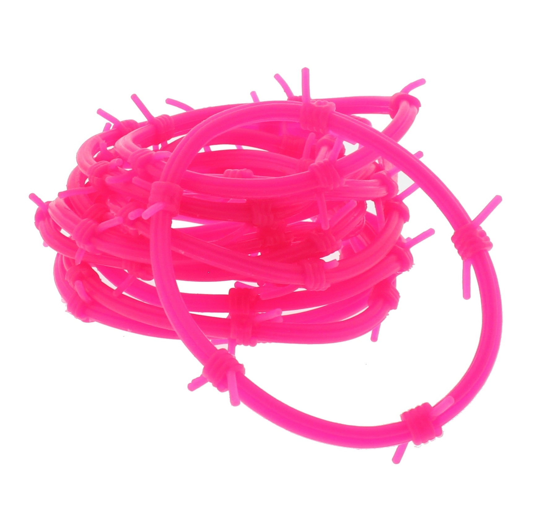 Set of 12 Rubber Barbwire Gummy Bracelets