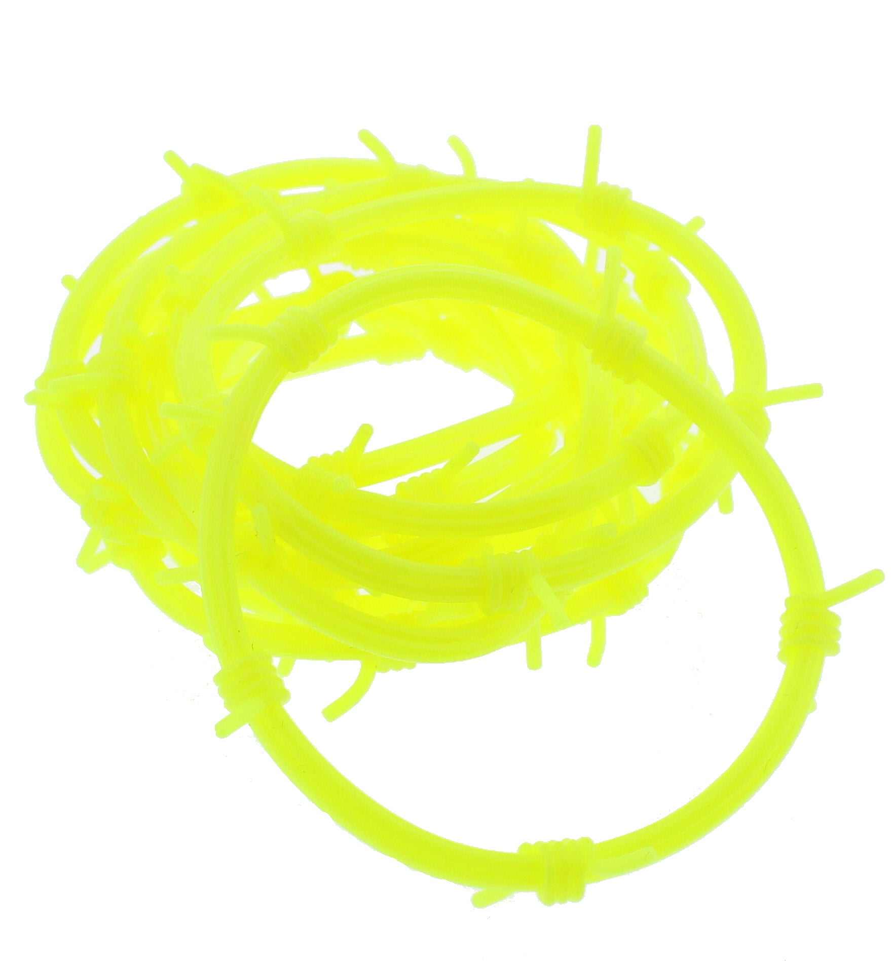 Set of 12 Rubber Barbwire Gummy Bracelets