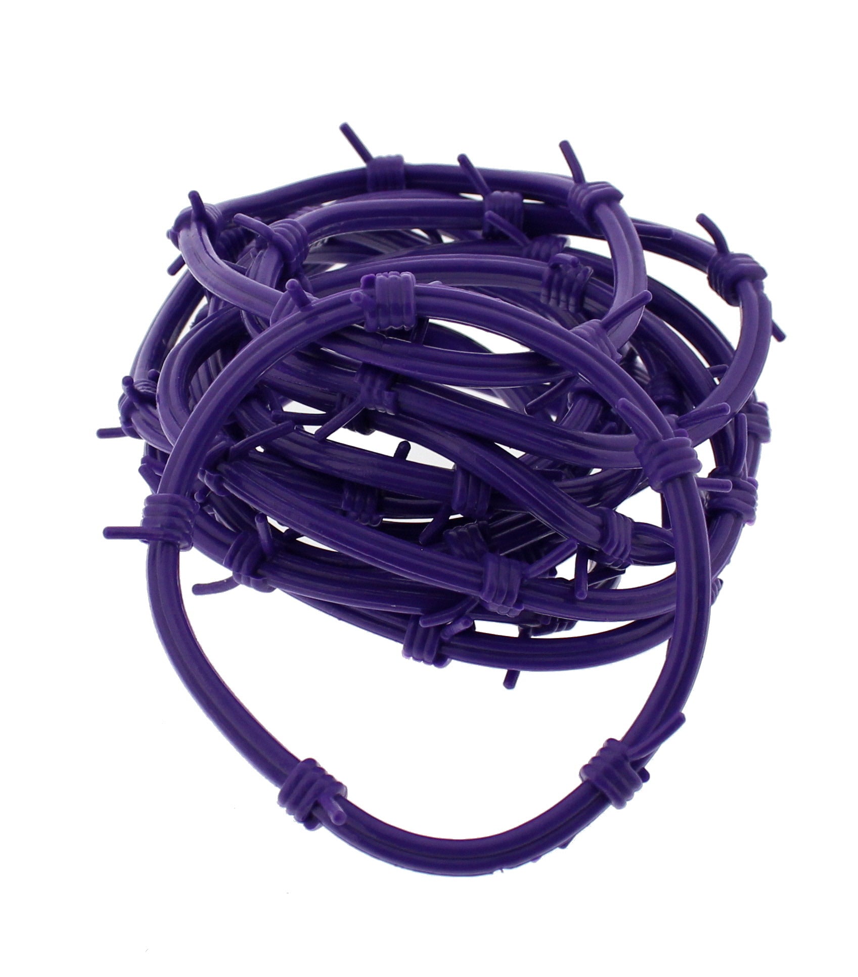 Set of 12 Rubber Barbwire Gummy Bracelets