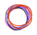 Set of 12 Glitter Rubber Gummy Bracelets