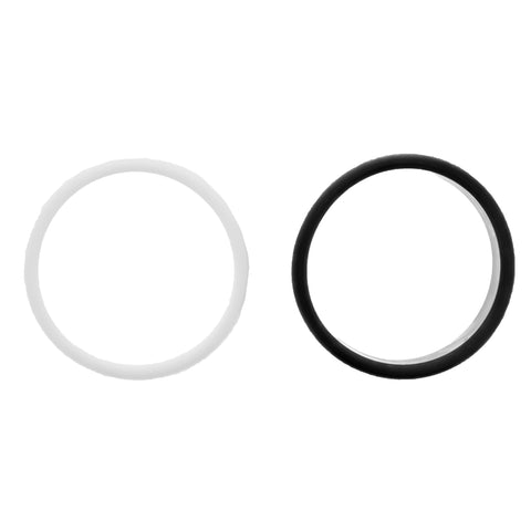 2.5cm Black & White Assorted Bangles