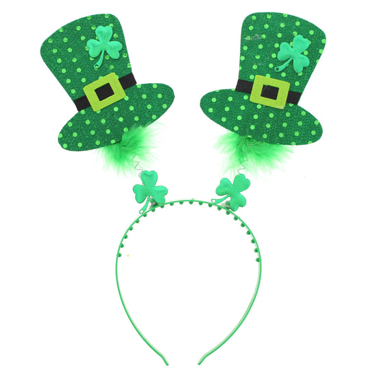 Irish Hat with Clover Leaf Head Bopper