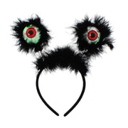 Assorted Eyeballs Head Bopper with Black Fur