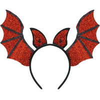 Red Glitter Bat Head Bopper