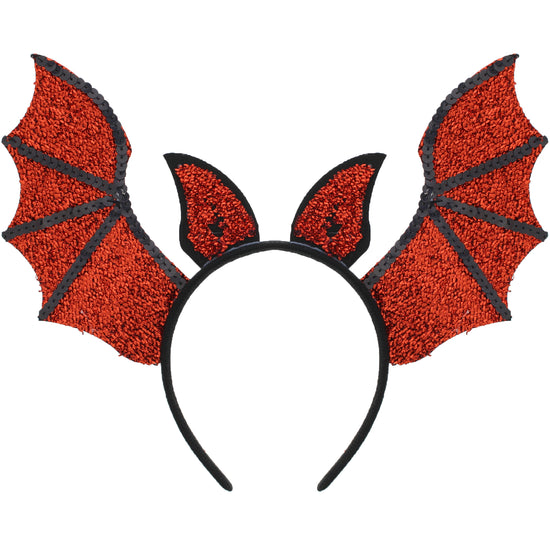 Red Glitter Bat Head Bopper